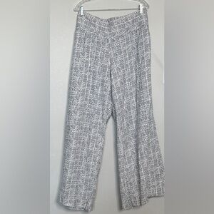 C EST 1946 Gray‎ Geometric Pattern Wide Leg  Pants Size 22/24W